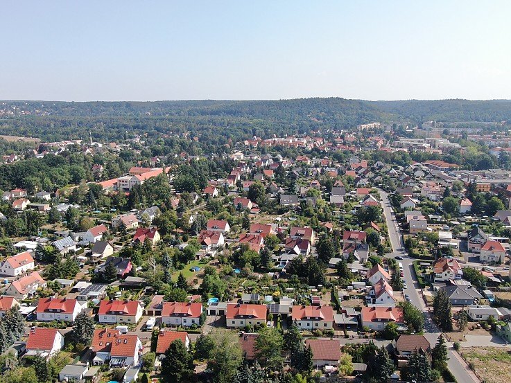 luftbild coswig häuser