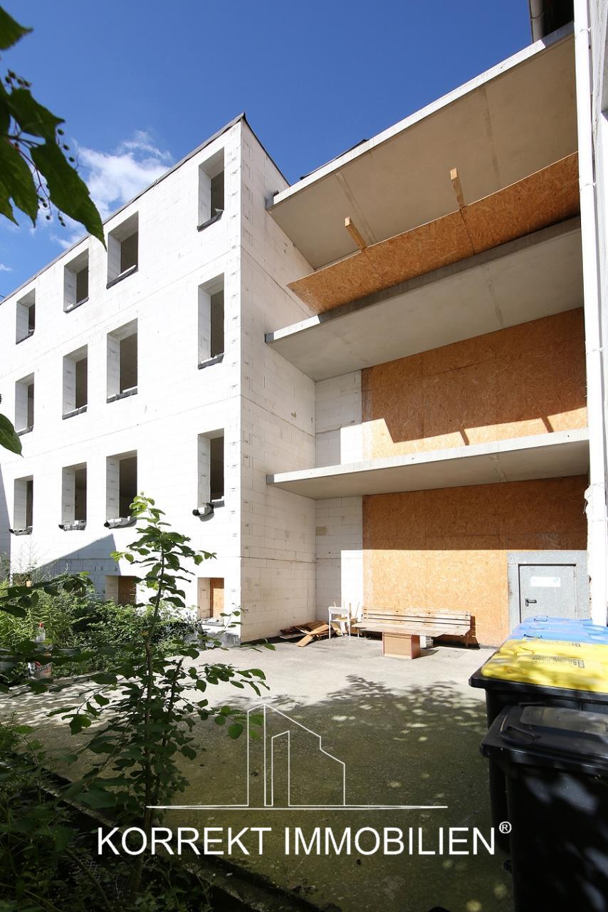 Ansicht Hinterhaus Mehrfamilienhaus Freiberg