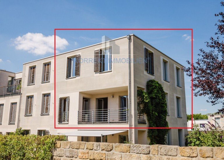 Ansicht - Balkonseite Wohnhaus Nr. 15 A Dresden Maisonettewohnung TOP-OBJEKT: ca. 126 m� Maisonette | 6 Zimmer | Garage | Balkon| Ideal zur Eigennutzung oder Neuvermietung - Gro�z�giges Gemeinschaftsgrundst�ck -
