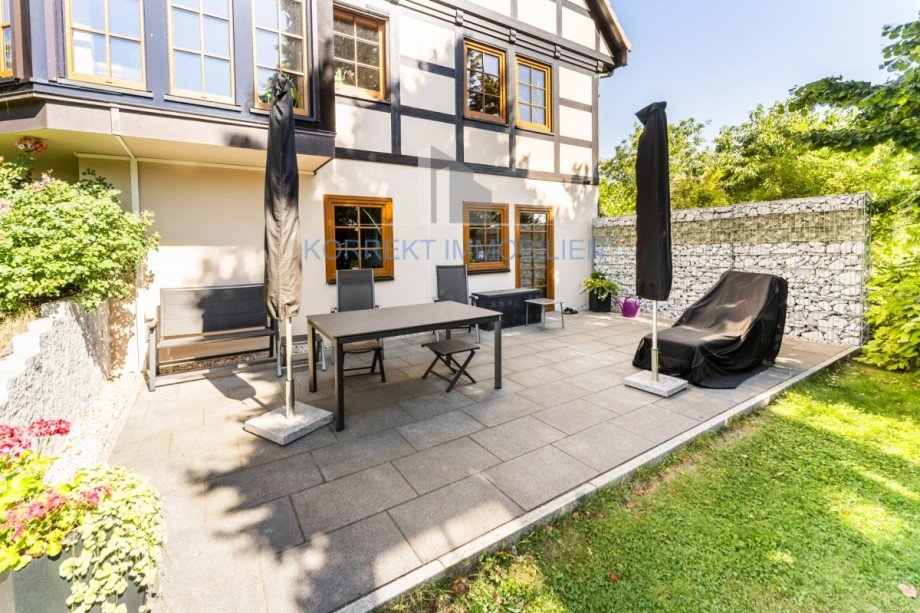 Terrasse im S�den Einfamilienhaus Halsbr�cke