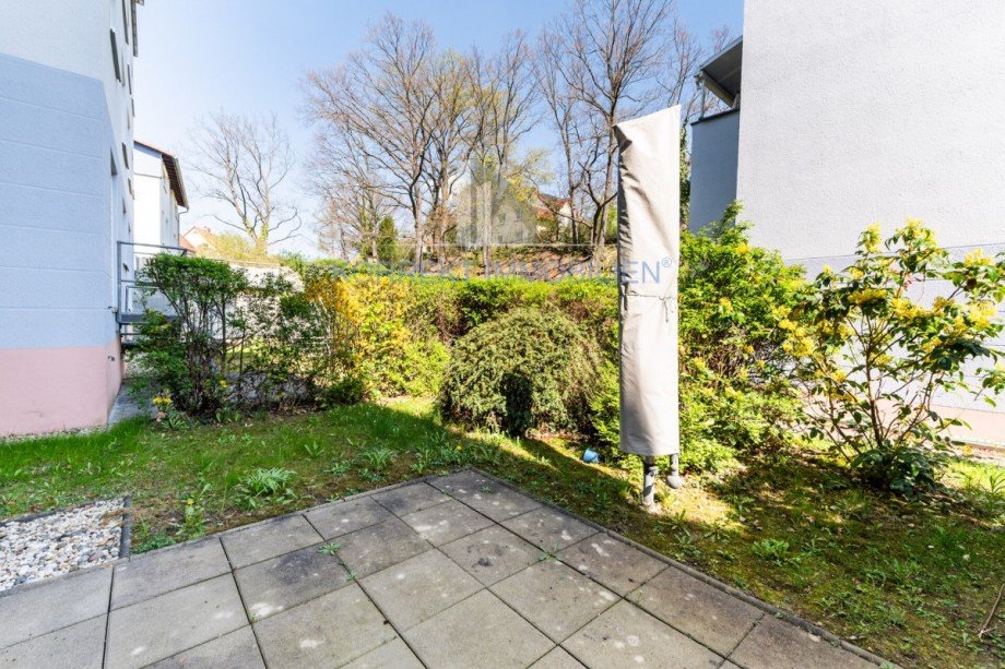 Terrassenansicht Terrassenwohnung Dresden