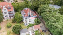 Luftbildaufnahme Single-Maisonette in Trachau/Wilder Mann. �ber den D�chern Dresdens mit Balkon & Panoramablick.