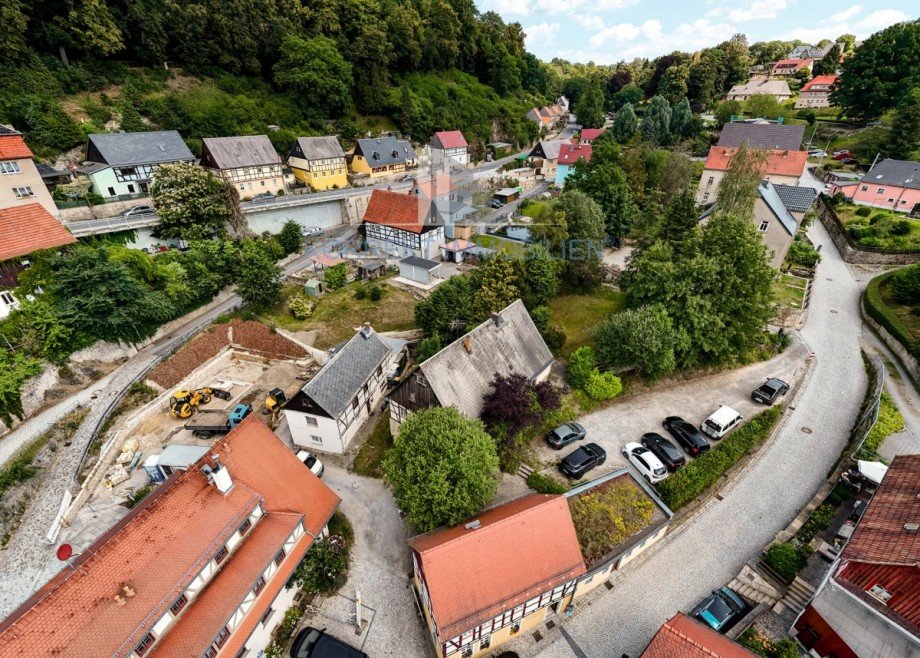 Luftbild Bauernhaus Hohnstein