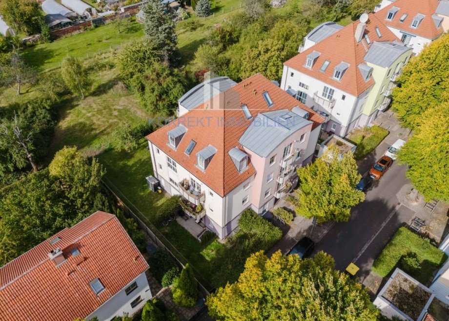 Draufsicht Etagenwohnung Coswig
