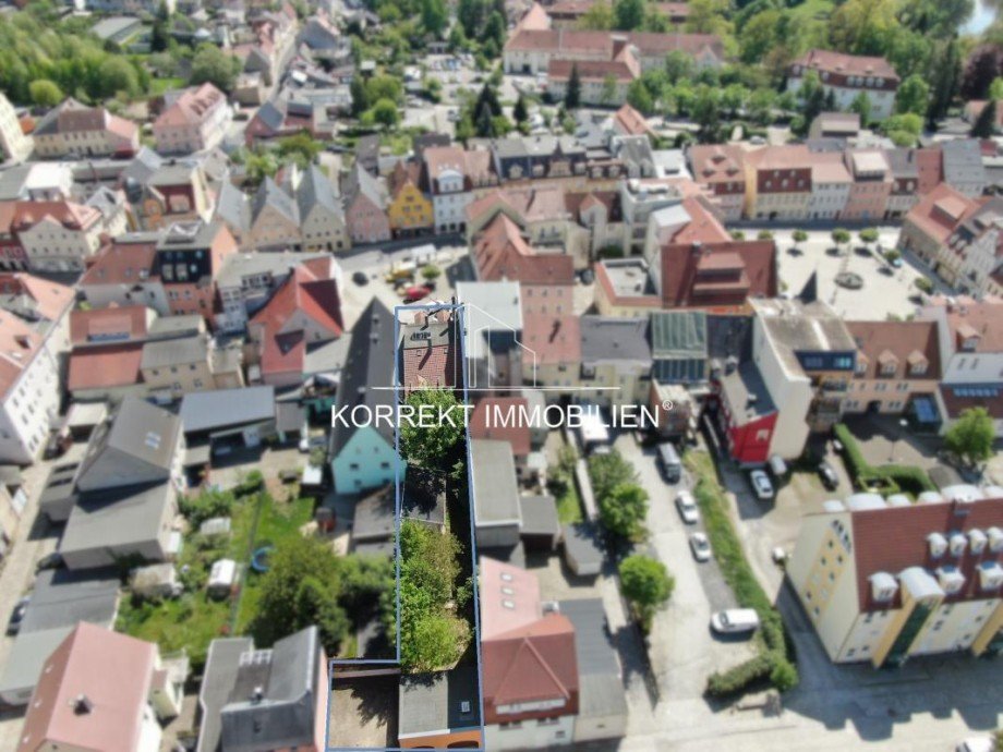 Draufsicht Wohn- / Gesch�ftshaus Pulsnitz