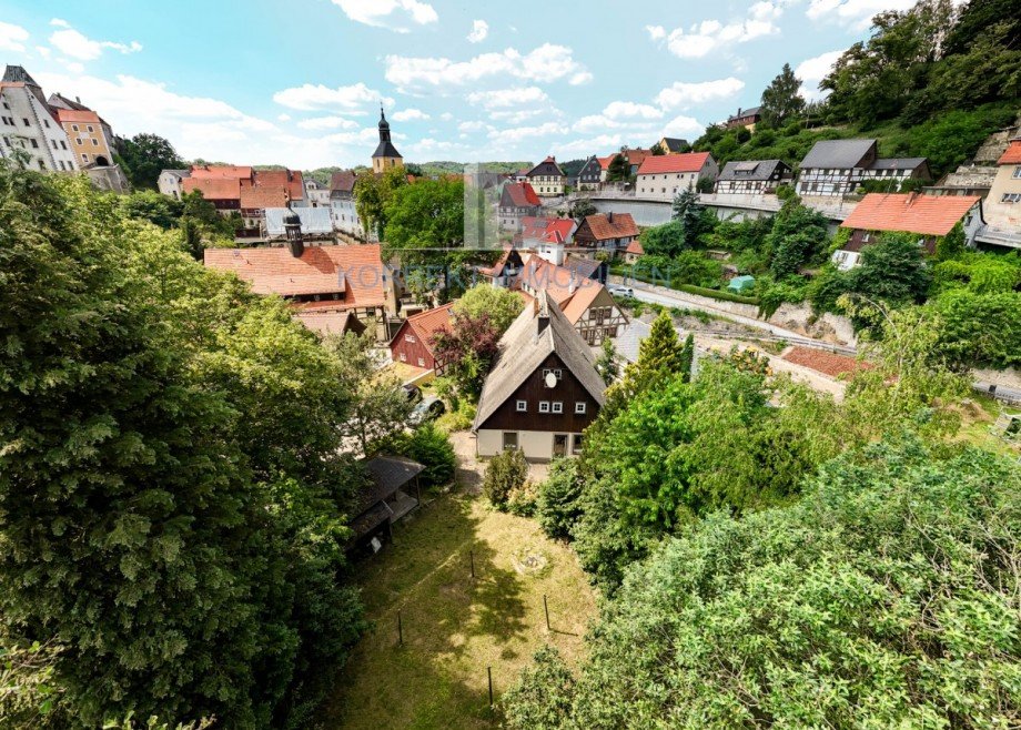 Gartenansicht Bauernhaus Hohnstein