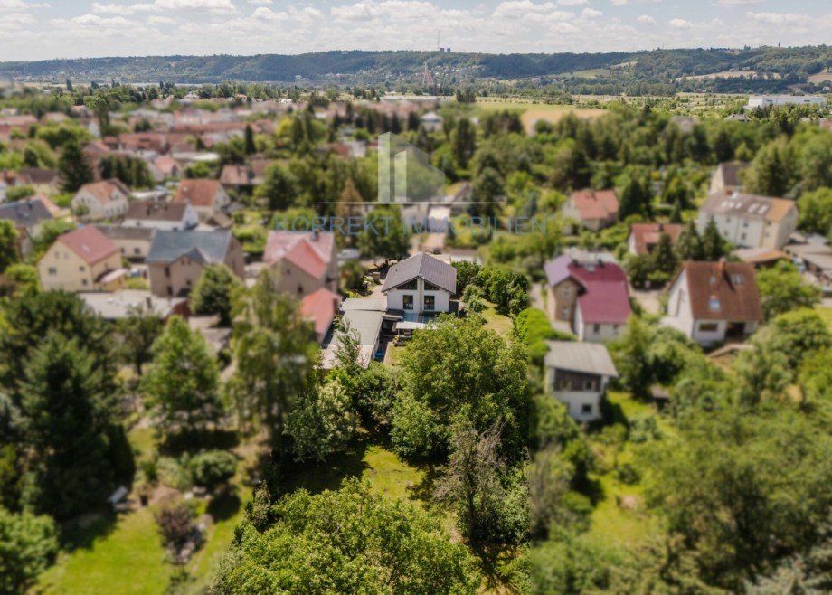 Luftbildaufnahme Einfamilienhaus Radebeul