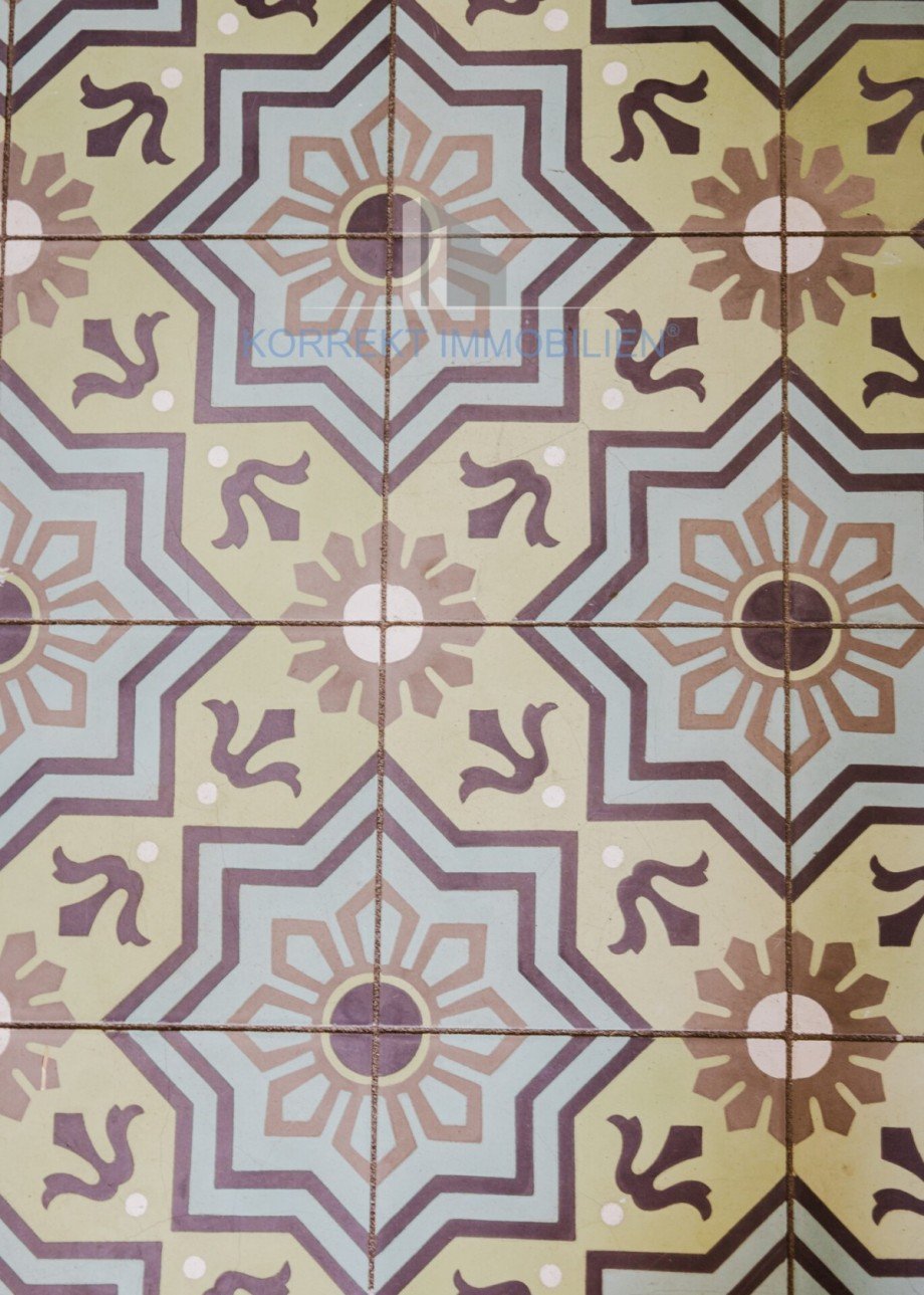 Detail Bodenfliese Maisonettewohnung Dresden