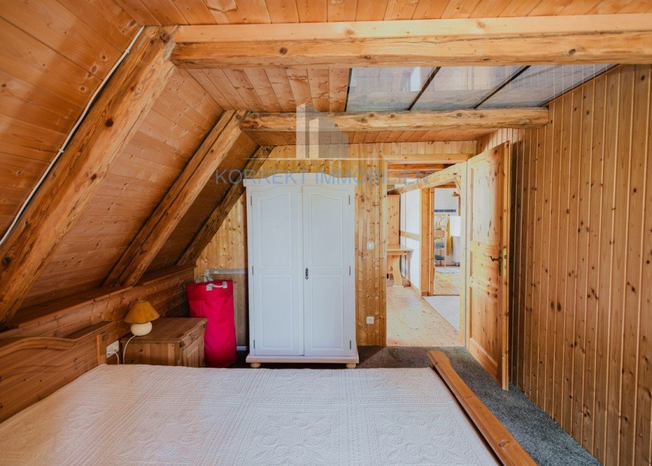 FeWo 3 im Dachgeschoss Schlafzimmer 1 Bauernhaus Struppen