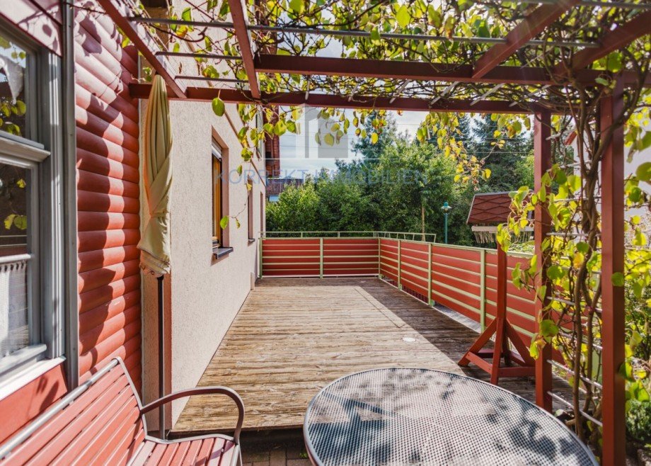 Terrasse im Westen Einfamilienhaus Klipphausen