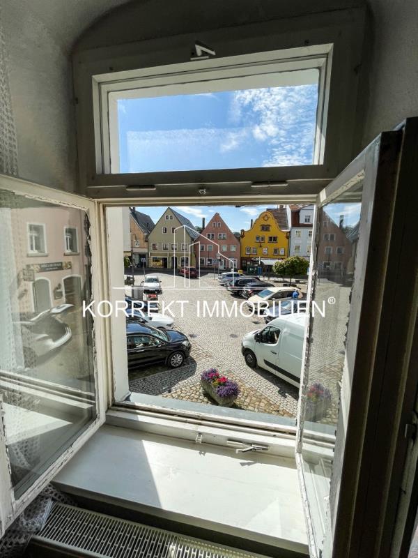 Ausblick auf das Zentrum Wohn- / Gesch�ftshaus Pulsnitz