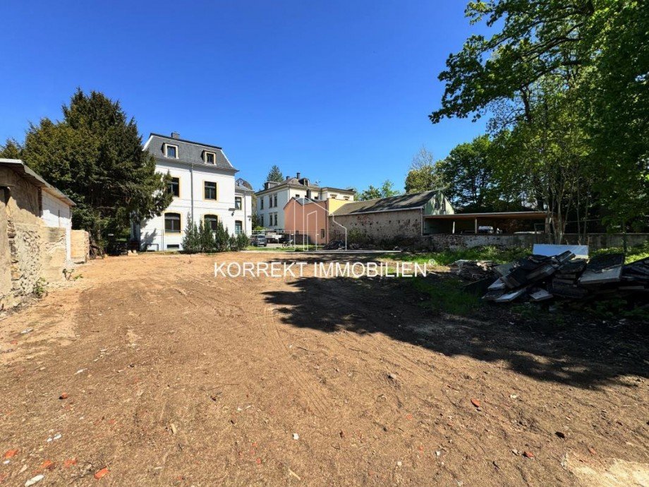 Blick nach Norden Wohngrundst�ck Radebeul