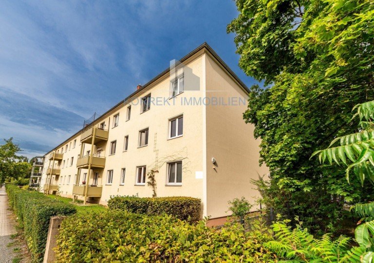 stra�enseitige Ansicht Dresden Etagenwohnung 2-Zimmer Wohnung im Erdgeschoss rechts | Eigentumswohnung mit Balkon in Dresden-Tolkewitz zu verkaufen *seit 5/2021 vermietet*