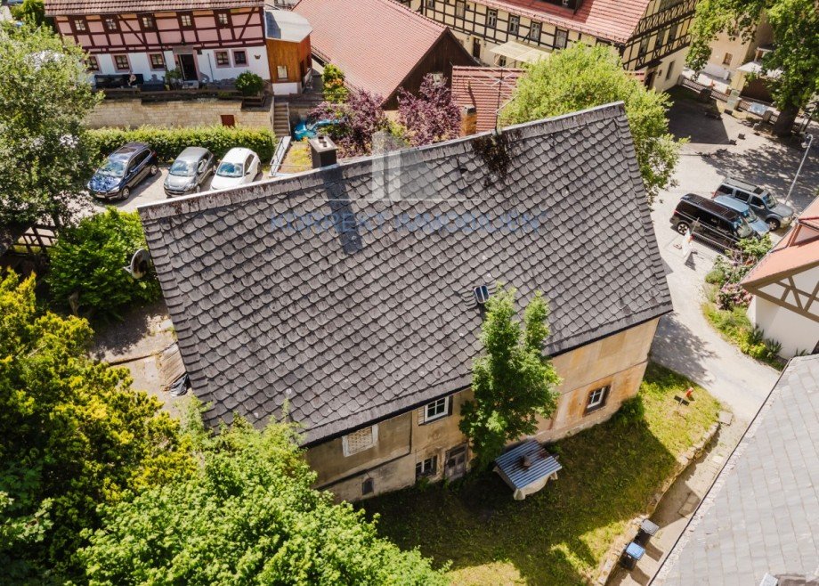 Draufsicht Bauernhaus Hohnstein