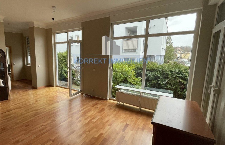 Wohnzimmer Terrassenwohnung Dresden