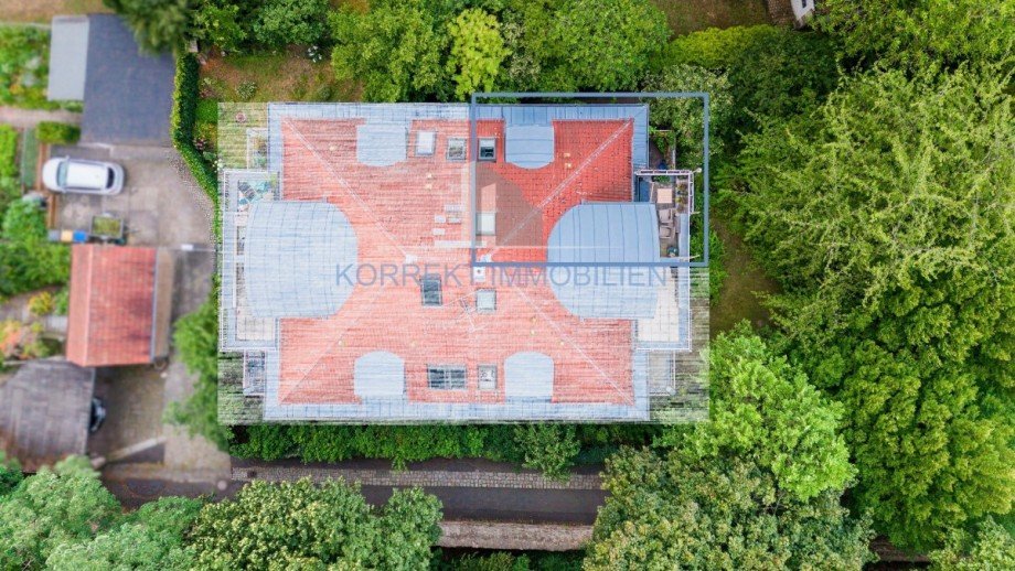 Draufsicht Dachgeschosswohnung Dresden