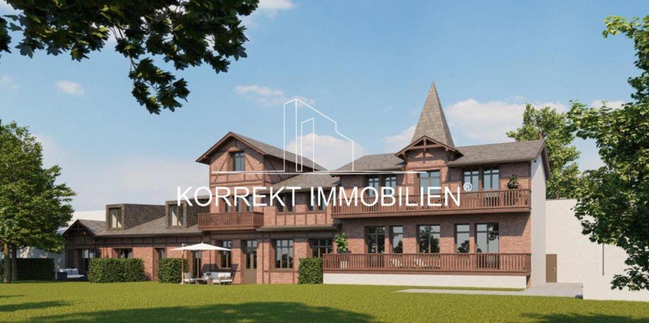Visualisierung Frontansicht Mehrfamilienhaus Dresden