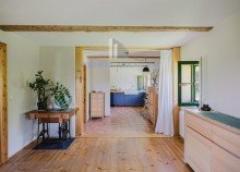 K�che/Essbereich Eigent�merwohnung �kologisch sanierter Dreiseitenhof in Alleinlage | 11.592 m� Grundst�ck | Ferienwohnungen | Nationalpark S�chsische Schweiz in Struppen, bei Pirna - unweit der LH Dresden. Wohnen, wo andere Urlaub machen.