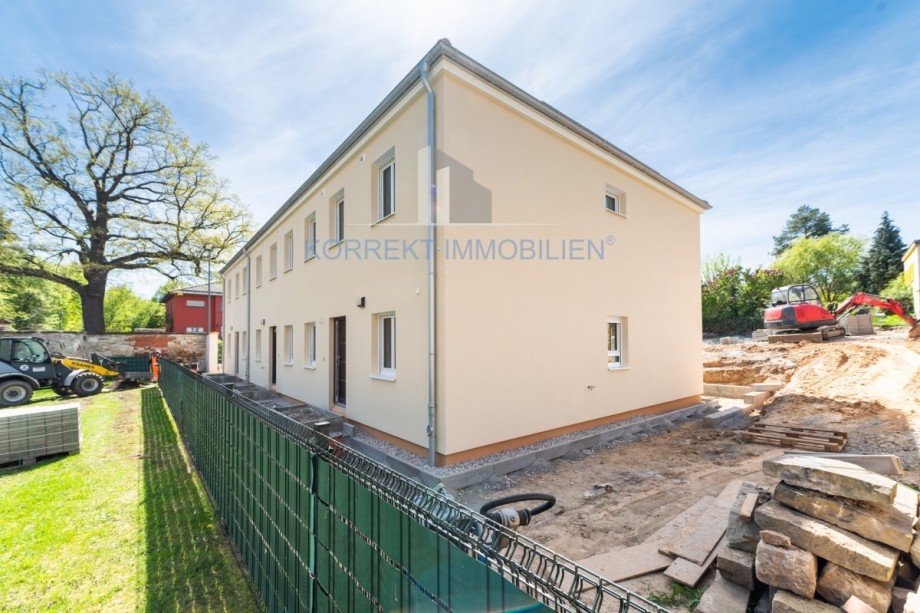 Seitenansicht Reihenhaus Dresden