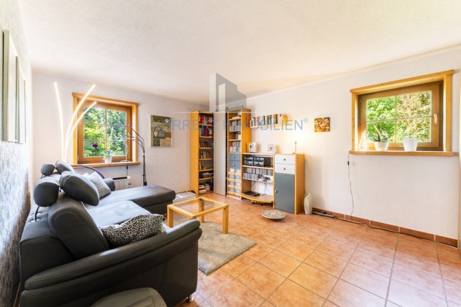 Wohnzimmer im Keller Einfamilienhaus Halsbr�cke
