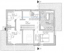 Grundriss Obergeschoss Exklusives Architektenhaus mit ausgebautem Wohnnebengeb�ude auf 4.341 m� Traumgrundst�ck in Radebeul | W�rmepumpe | 2 Kamine | Carport |moderne Ausstattung