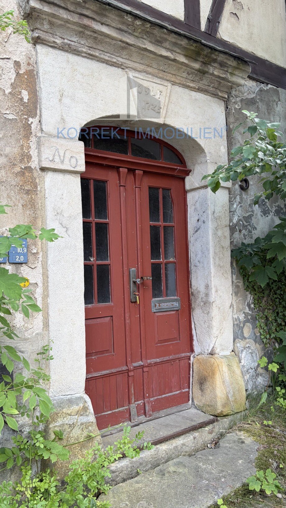 Detail Hauseingangst�r Bauernhaus Hohnstein