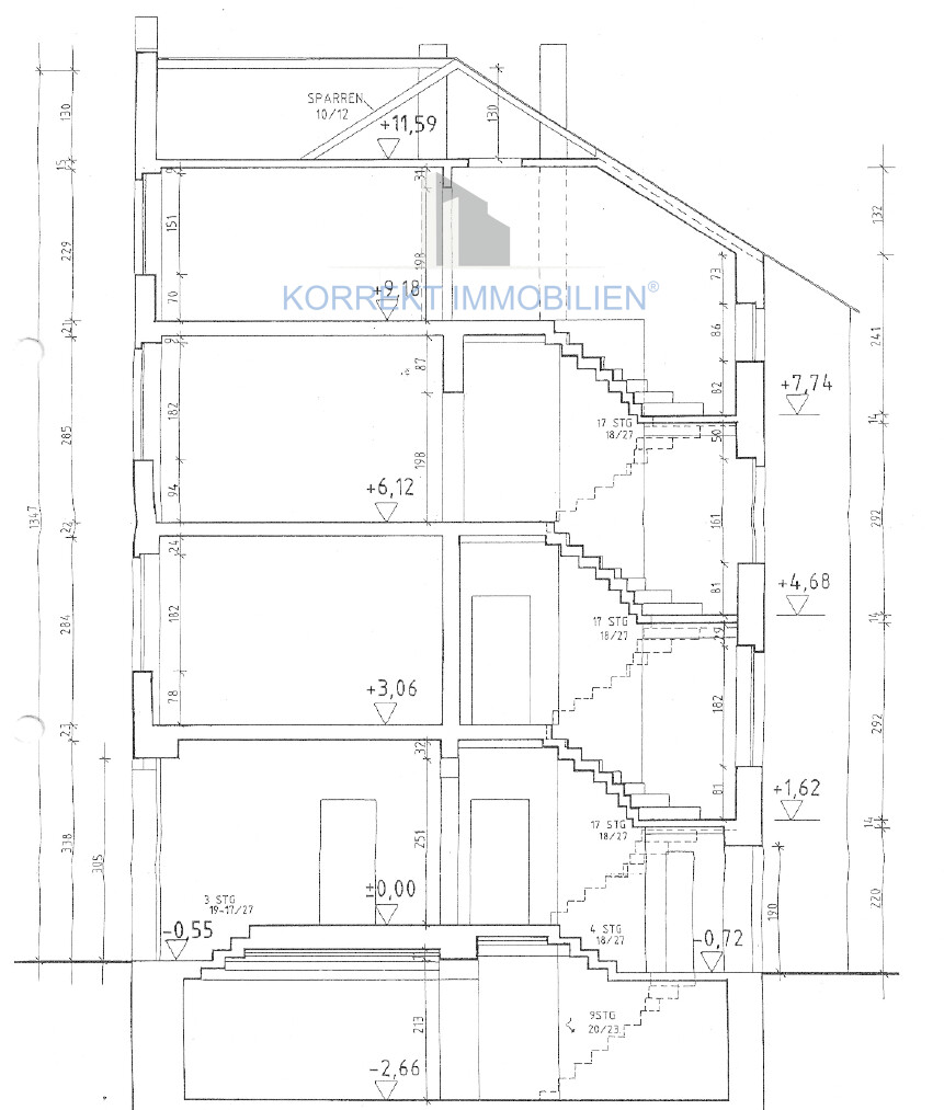 Schnitt Mehrfamilienhaus Mei�en