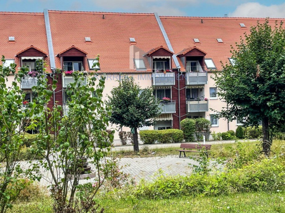 Balkon am Wohnzimmer Wohnung Bannewitz