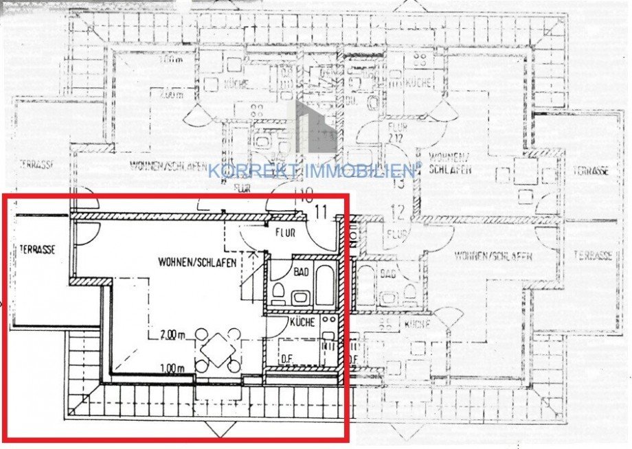 Grundriss Spitzboden Dachgeschosswohnung Dresden