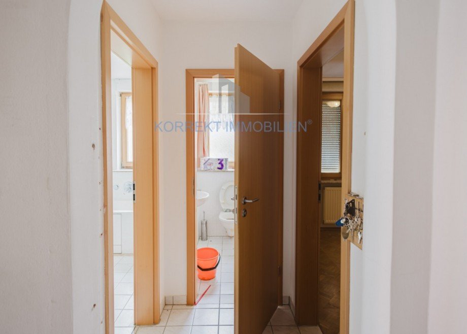 Blick vom Flur in alle R�ume Etagenwohnung Dresden