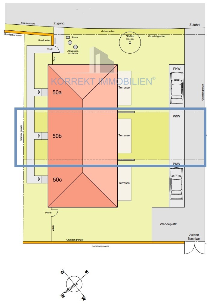 Lageplan Reihenmittelhaus Wohnanlagen Dresden