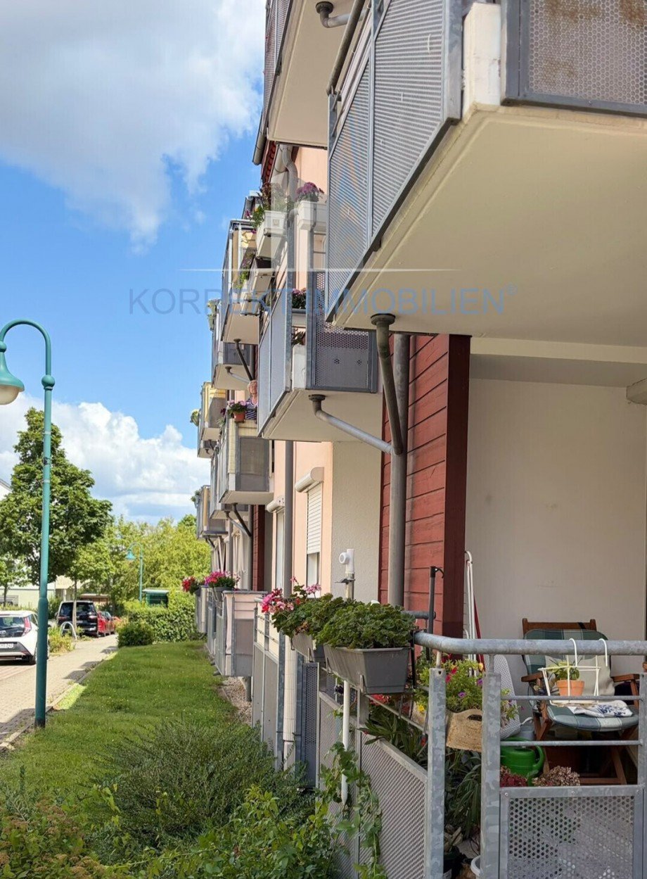 Balkone am Wohnzimmer WE 38 Wohnung Bannewitz