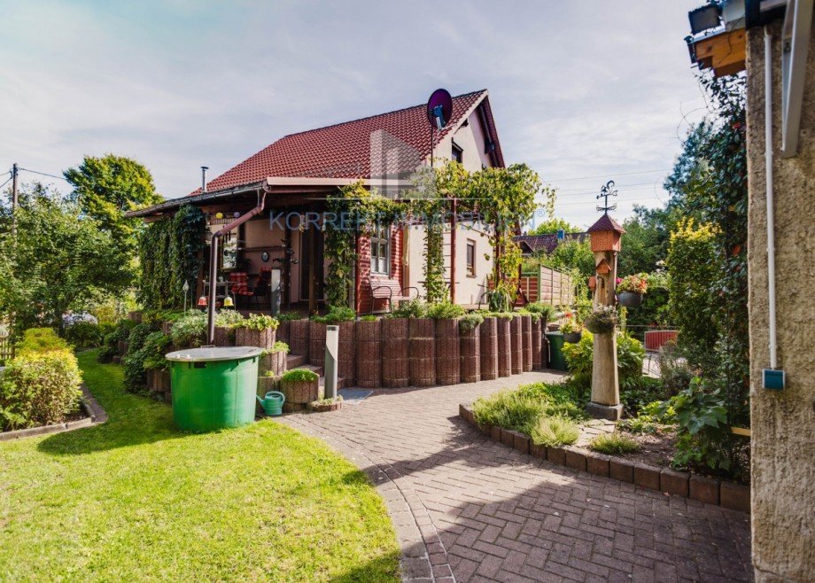 Gartenansicht auf das Haus Einfamilienhaus Klipphausen