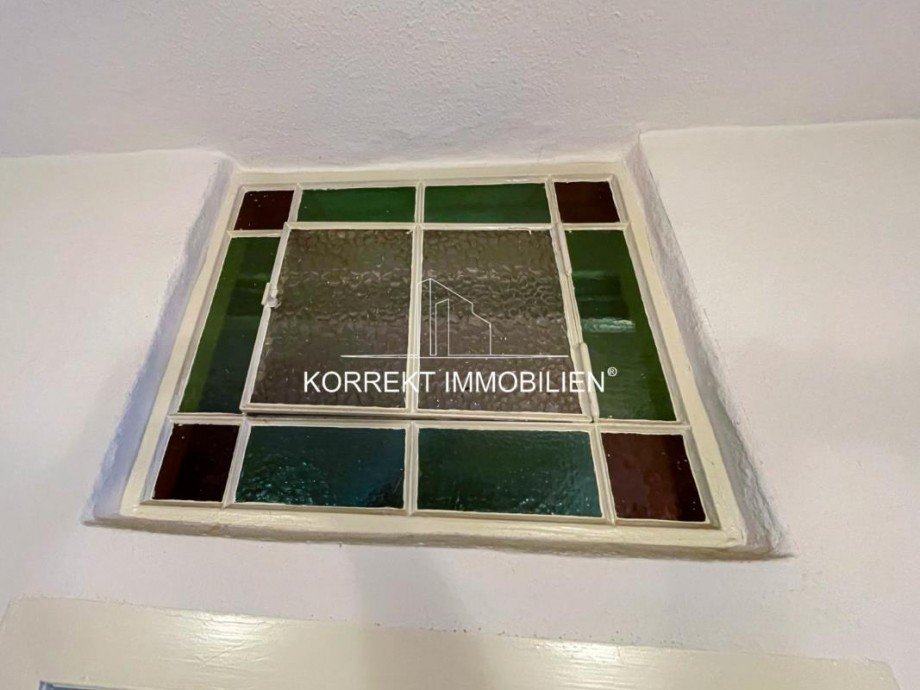 Details Fenster im Treppenhaus Wohn- / Gesch�ftshaus Pulsnitz