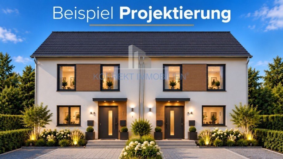 Beispiel Projektierung Hauseingang Doppelhaush�lfte Radebeul